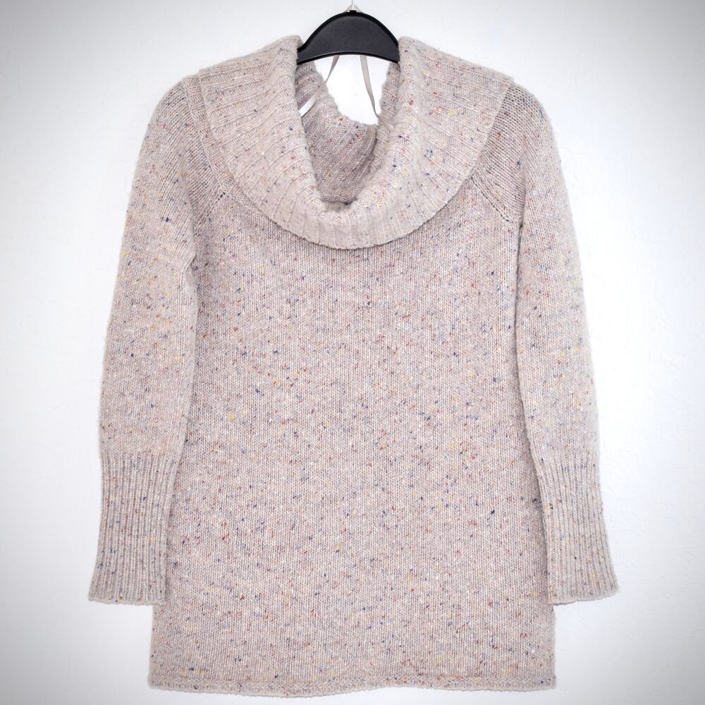 Rebecca Minkoff Cowl Neck Sweater XS Beige Wool Alpaca Blend